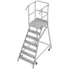 Krause 821058 aluminij lestev s podestom mobilna, montaža z orodjem Delovna višina (maks.): 3.7 m aluminij 53.9 kg