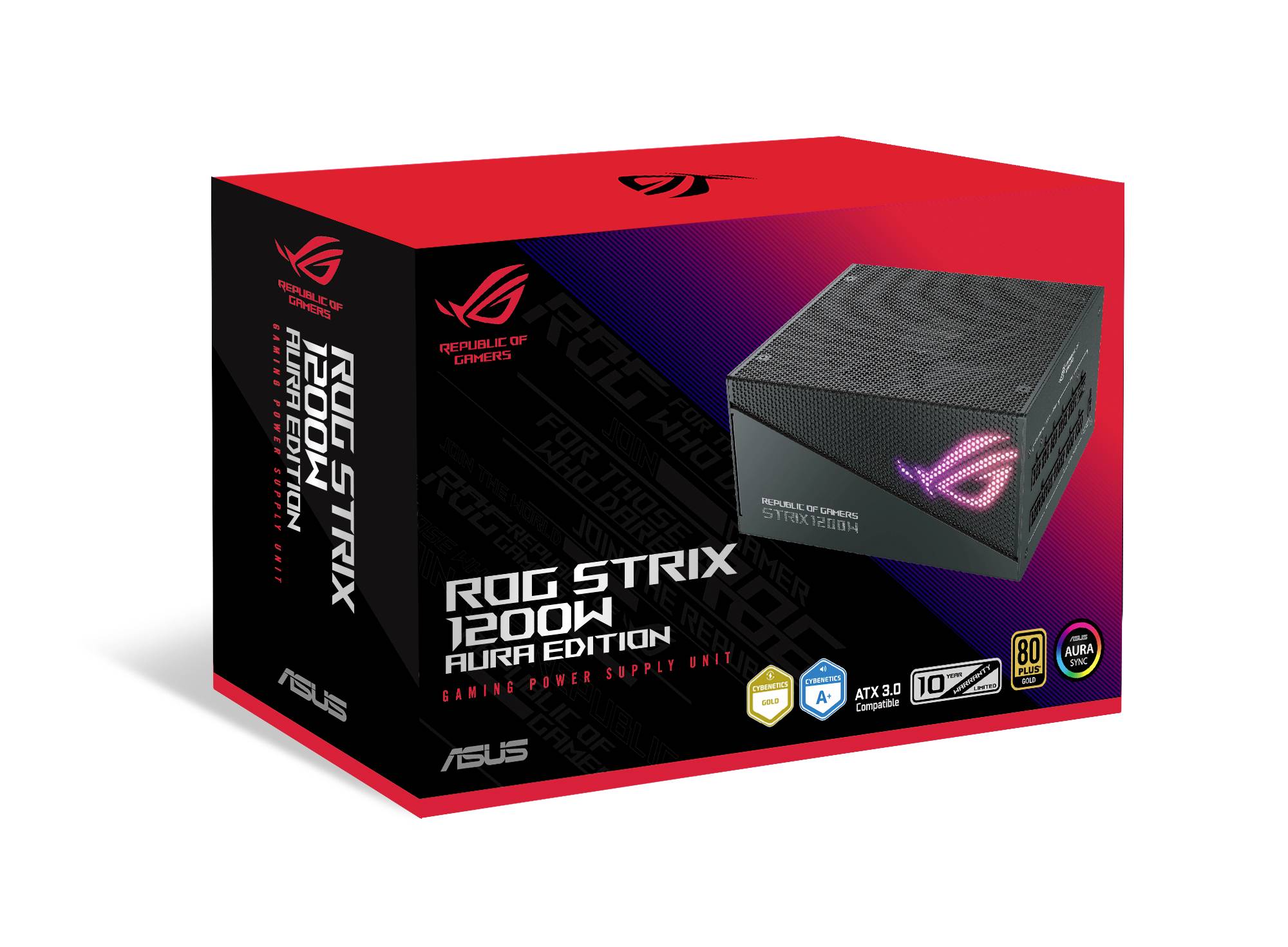 Asus ROG STRIX 1200W Gold Aura Edition PC napajalnik 1200 W ATX 80 plus zlat-10