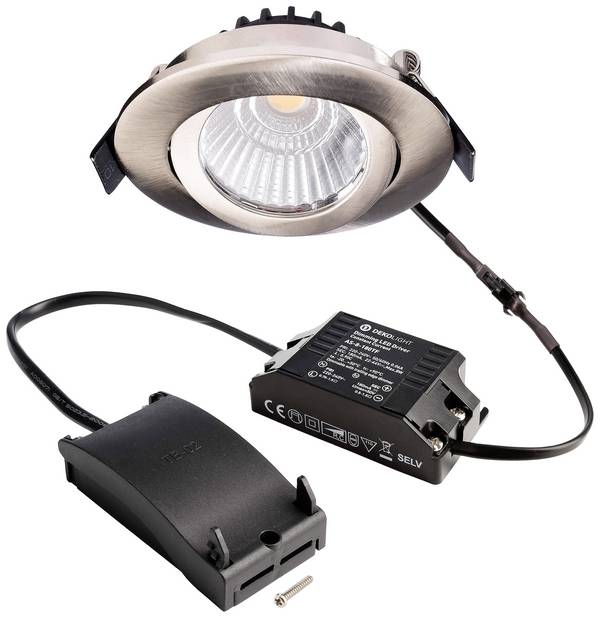 Deko Light 565378 Dione LED vgradna svetilka  EEK: E (A - G) LED LED fiksno vgrajena 8.50 W nikelj
