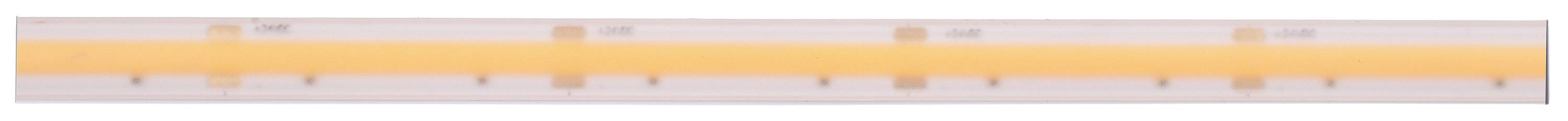 Prozoren ravnilo z rumeno oznako na sredini, ki prikazuje centimetrsko in milimetrsko lestvico.