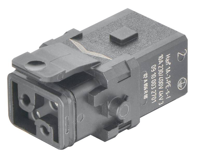 HARTING 09100032701 moški vložek Han® 1A 3 + PE vijačni 1 kos Piece