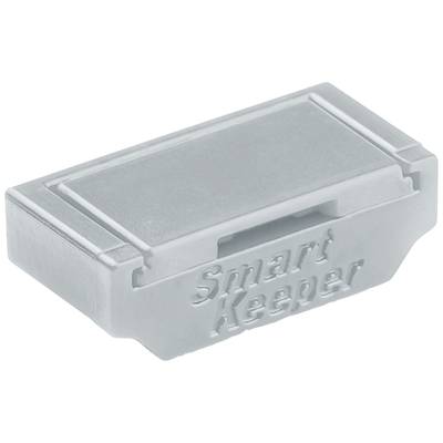 Sivi plastični pokrov z napisom 'Smart Keeper' ščiti USB-priključek.