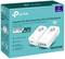 Zelena embalaža izdelka 'tp-link' gigabitne WLAN powerline naprave z dvema belima adapterjev; podpira AV1300 WLAN.