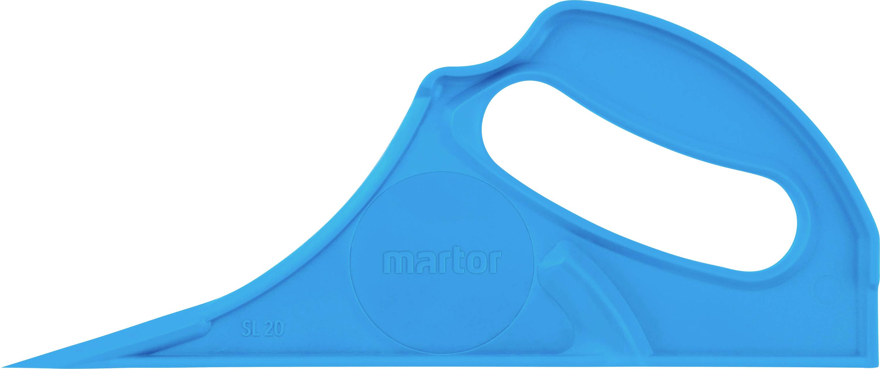 Moder varnostni nož z ergonomskim ročajem. Izdelan od Martor. Idealen za varno rezanje materialov.