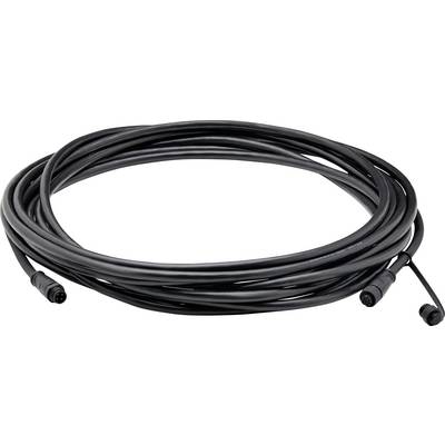 Navit črn podaljšek z vtiči na obeh koncih, primeren za povezovanje elektronskih naprav ali podaljšanje dosega.