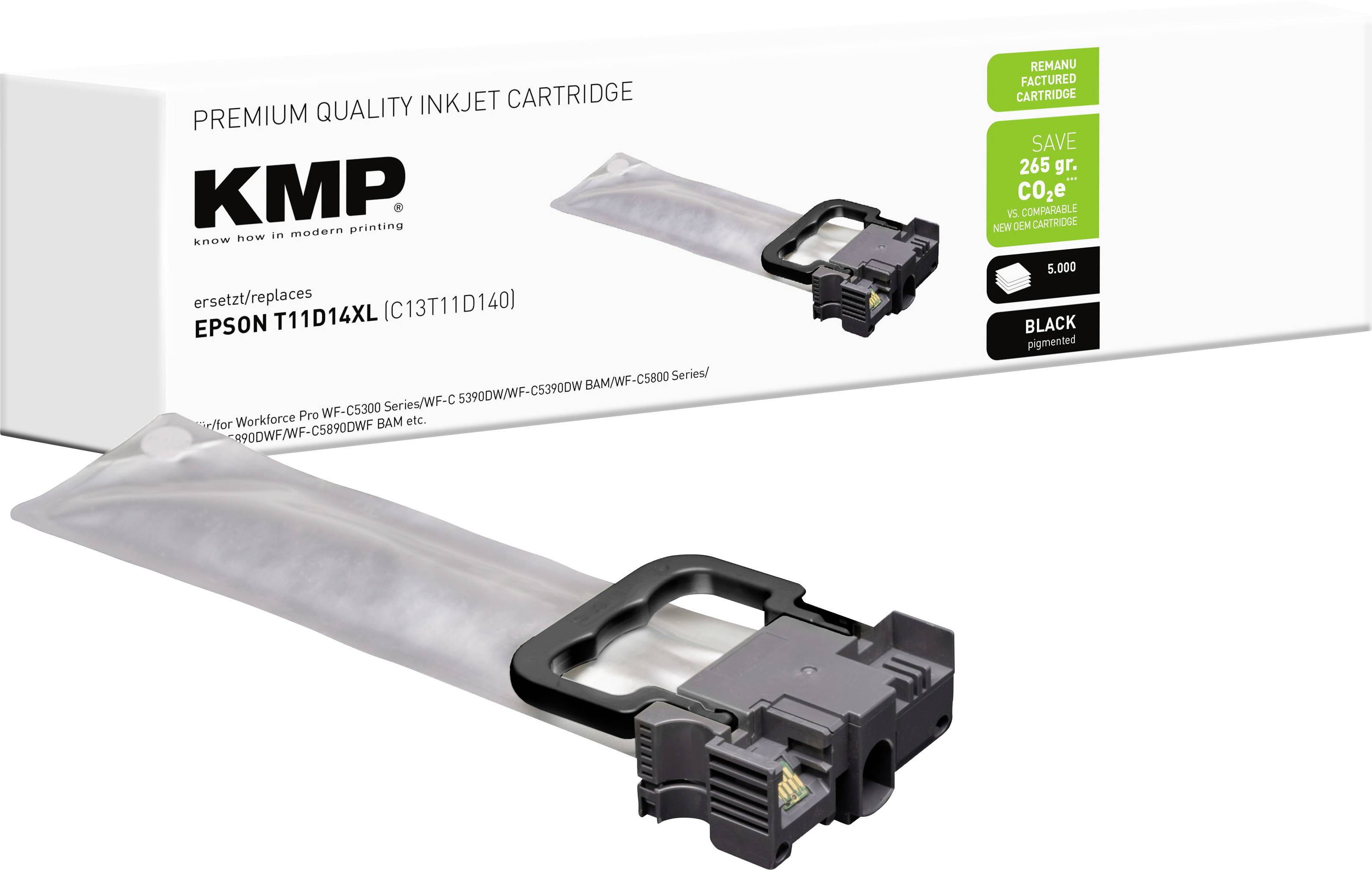 KMP črnilo zamenjava Epson T11D1 XL kompatibilnost črna 1664,4001 1664,4001