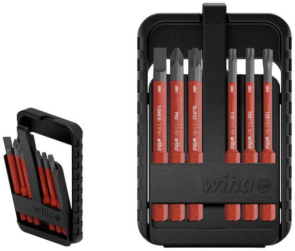 Wiha slimBit electric 45804 komplet Bit-nastavkov 6-delni  ploščati, križni phillips, križni pozidriv, TORX
