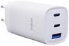Verico Mojo 65W GaN 3 USB napajalnik 65 W 1x USB-A, 2x USB-C® Power Delivery bela v notranjosti