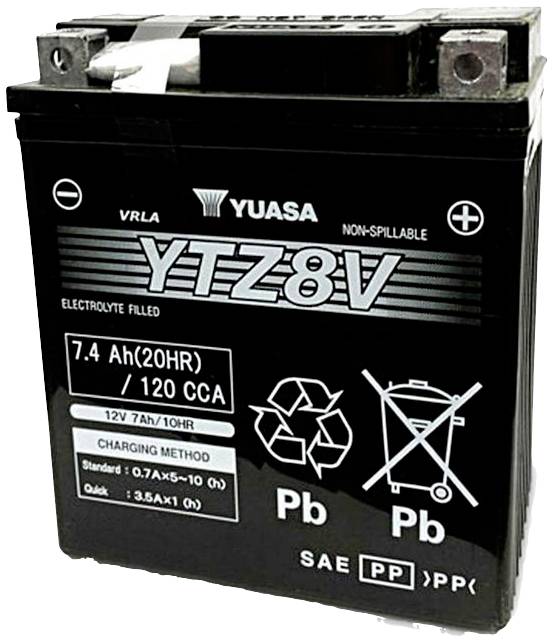 Yuasa YTZ8V baterije za motorno kolo 12 V 7 Ah