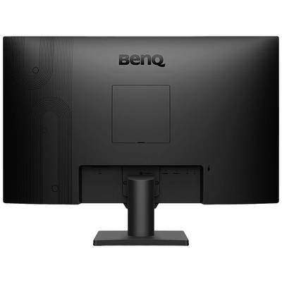 Črn monitor BenQ s hrbtne strani, prikazuje stojalo in zadnjo zasnovo.