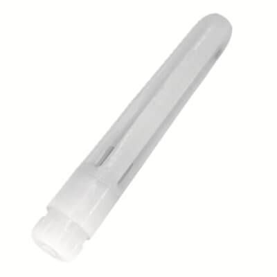 Plastične preizkusne epruvete, prozorne, cilindrične z navojnim pokrovčkom, primerne za shranjevanje majhnih količin tekočin.