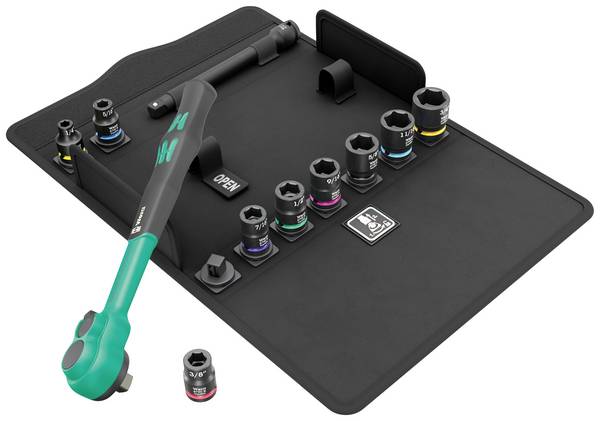 Wera 8100 SB 13 Zyklop Comfort preklopna raglja-komplet colski, metrični 3/8" 11-delni 05005531001