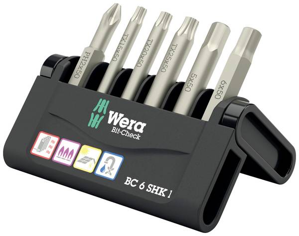 Wera Bit-Check 6 SHK 1 SB 05073631001 komplet Bit-nastavkov 6-delni  križni phillips, TORX, notranji šestrobi