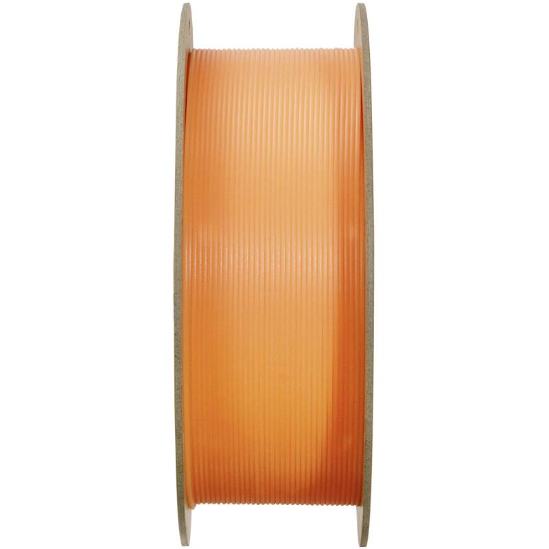 Kolut z oranžnim plastičnim filamentom, značilen za 3D-tiskalnike.