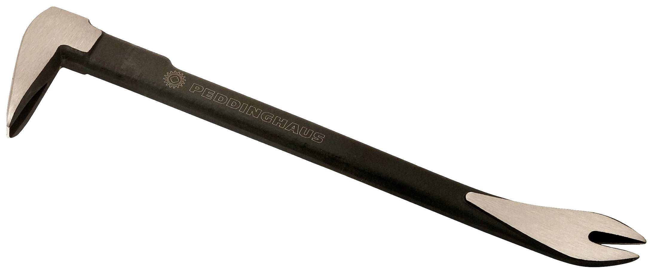 Pajser s súkljasto konico in sploščenim robom za vzvratno gibanje. Blagovna znamka na ročaju. Uporablja se za odstranjevanje žebljev.