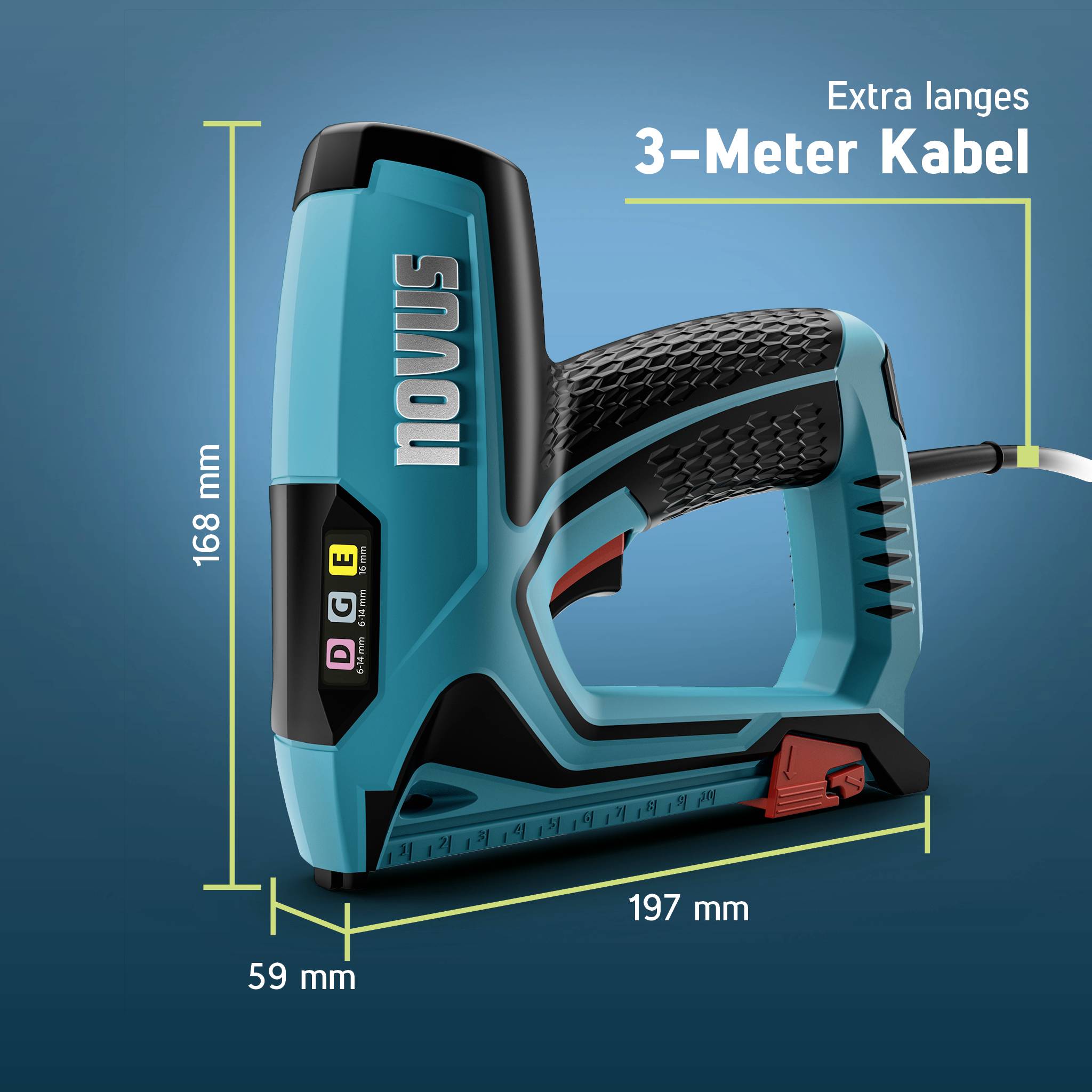 Novus Tools 031-0370 električni spenjalnik Vrsta sponke tip 11, tip 53F Dolžina sponke 6 - 14 mm-5