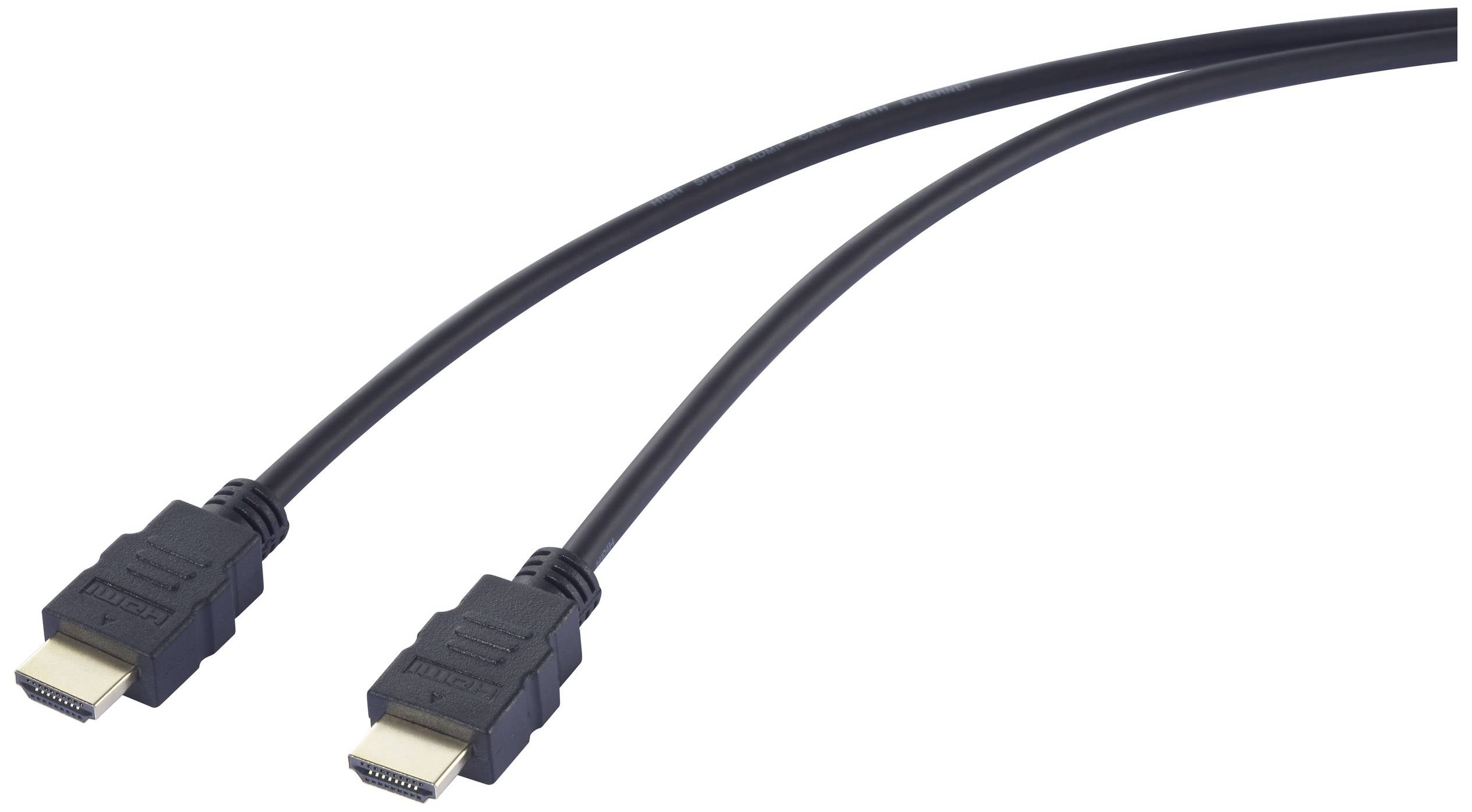 Dva črna HDMI-kabla drug ob drugem, ki prikazujeta priključke.