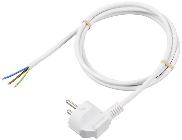 Sygonix SY-6408152 tok napajalni kabel  bela 1.50 m