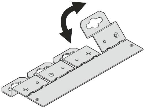 nVent SCHROFF 24820005 19 palec stenski nosilec večbarvna