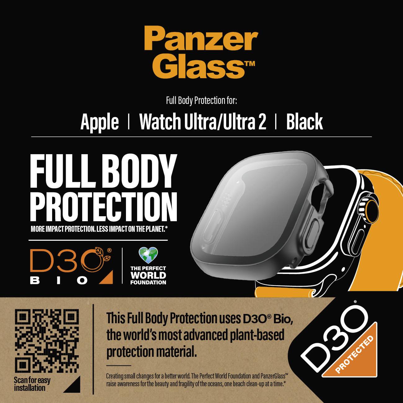 PanzerGlass Sonstiges Wearable-Zubehör zaščitno steklo za zaslon Apple 1 kos odporena proti praskam 3691-3