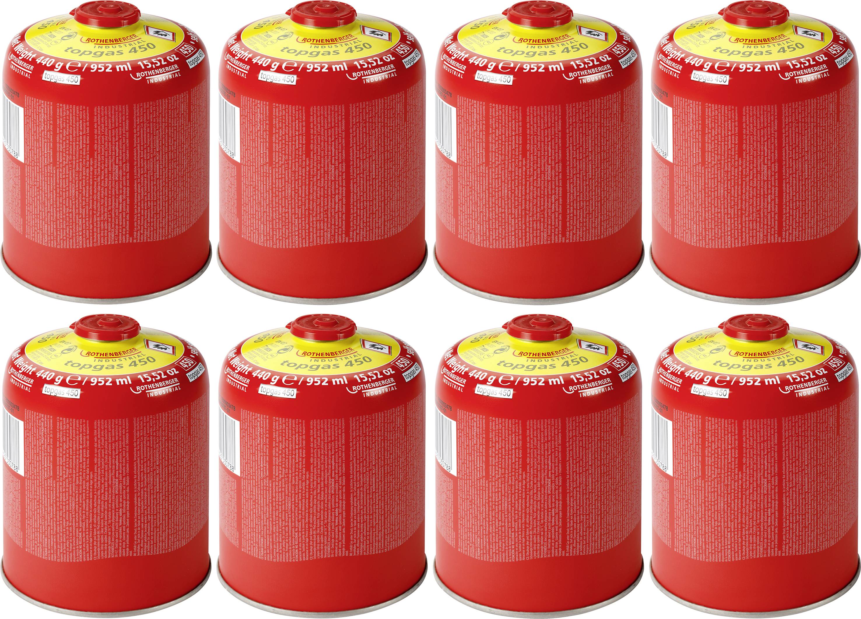 Rothenberger Industrial 1000003738 plinska kartuša 3.52 ml 8 kos