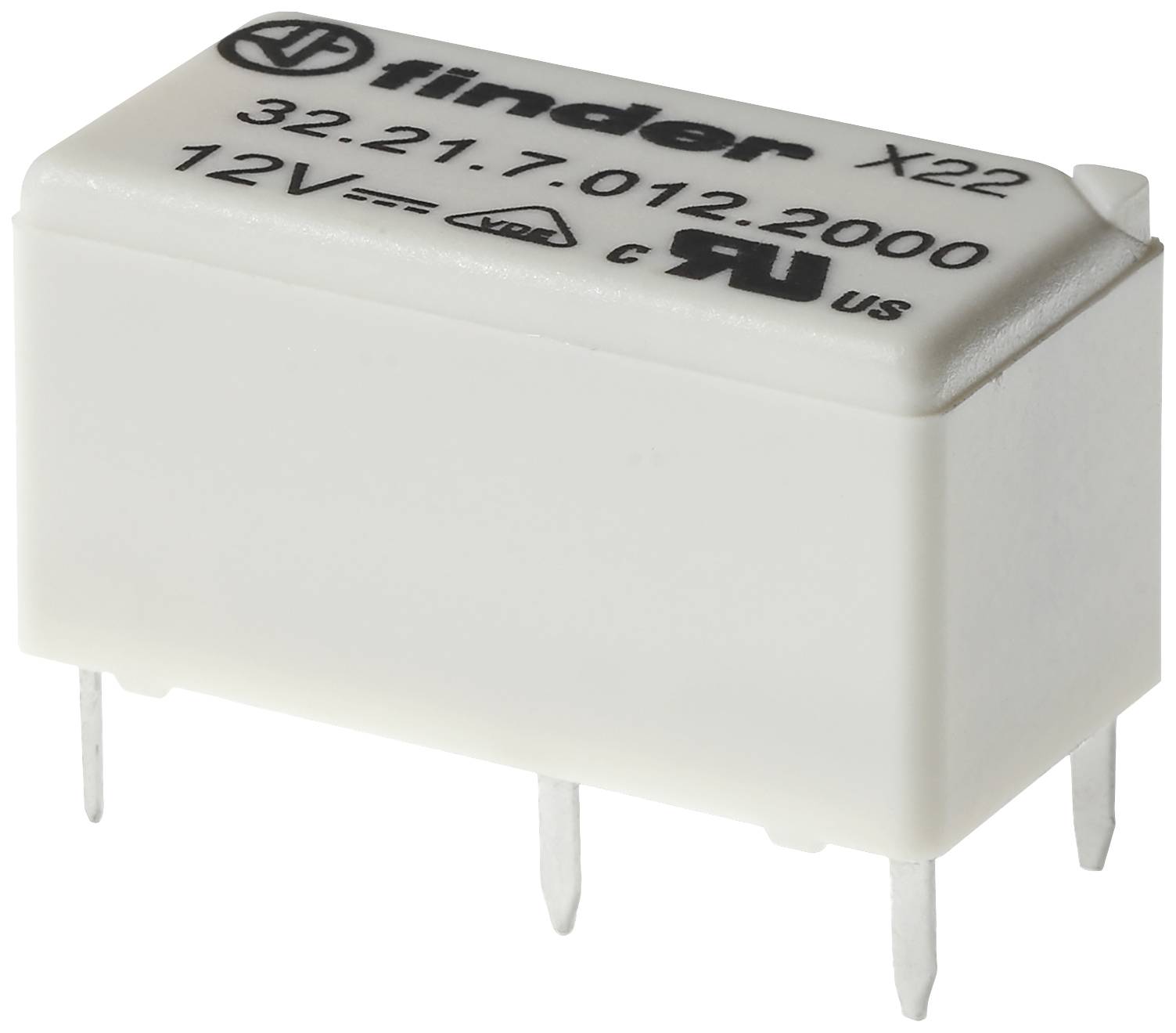 'Pravokotno relejev Finder model 32.21.7.012-2000, 12V.'