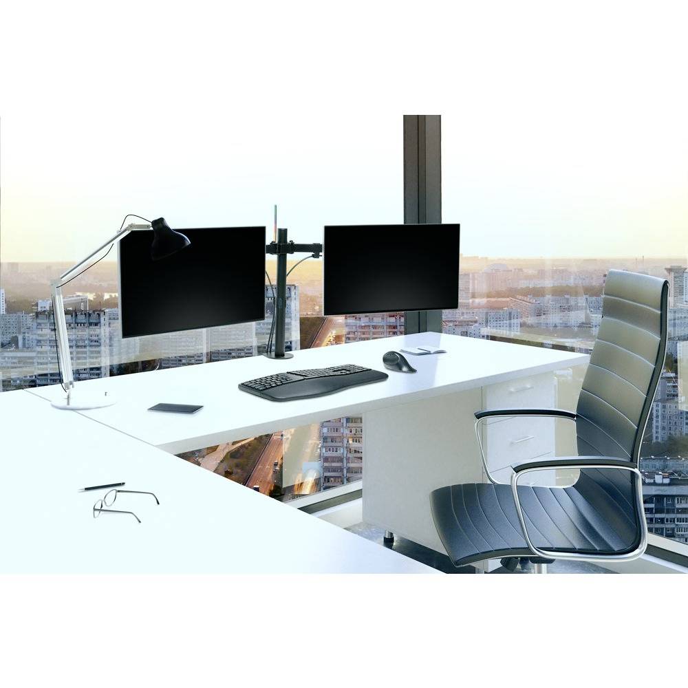 Kensington K55409WW namizni nosilec za monitor 2 Zaslon(-i) 81,3 cm (32") črna vrtljiv nosilec, možnost nagiba, možnost -15