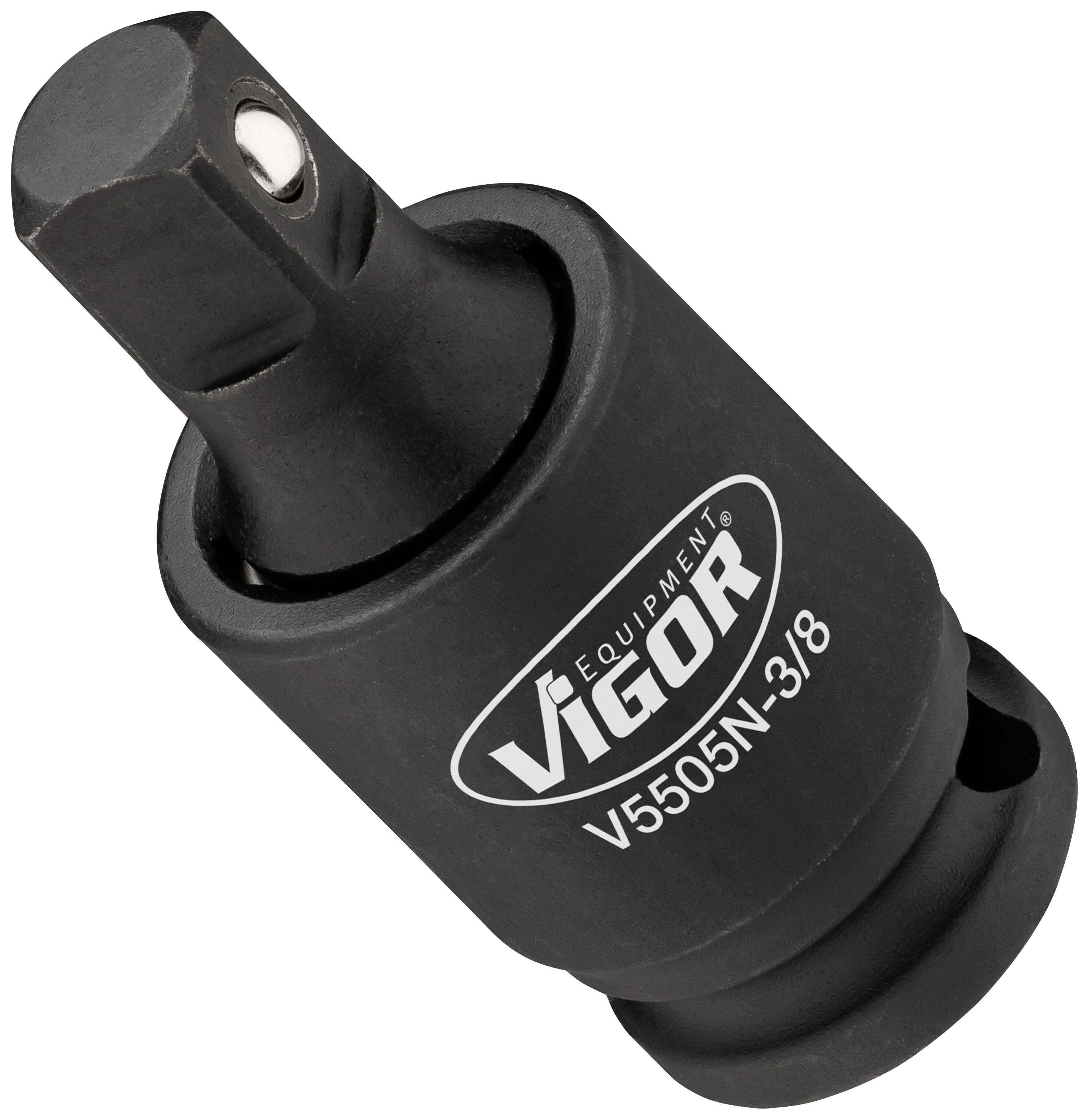 VIGOR Adapter za vrtljivi zglob, model V5505N-3/8. Črn, kovinski, za orodja.