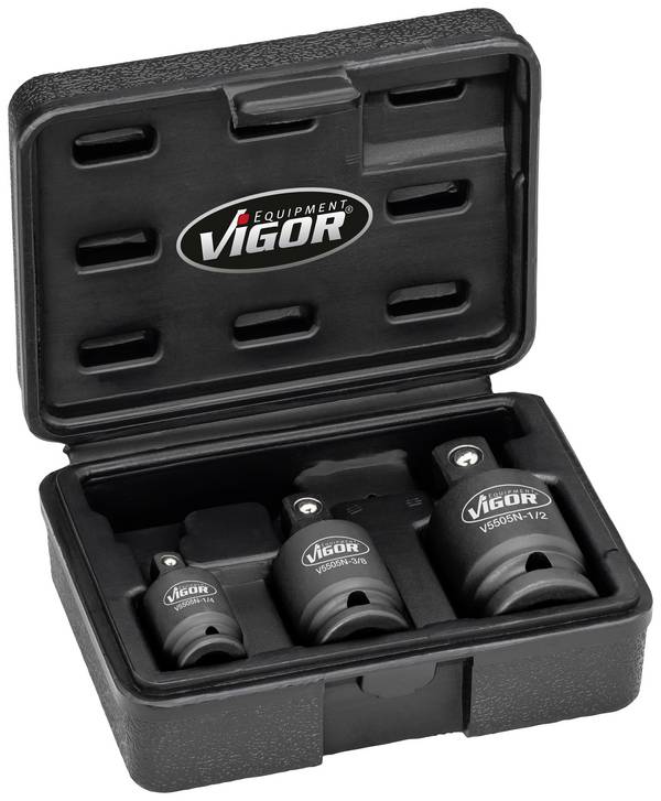 Vigor  V5505N komplet močnih nasadnih ključev   Pogon (izvijač) 1/2" (12.5 mm), 1/4" (6.3 mm), 3/8" (10 mm)  1 set