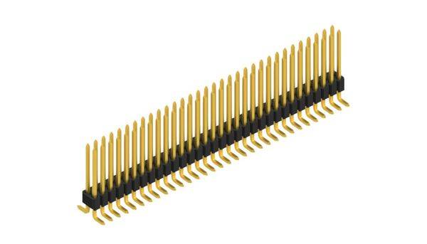 Fischer Elektronik standardna letev z moškimi kontrakti Število vrst: 2 SLVW4SMD07364G 10 kos-0