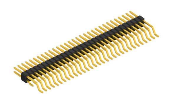 Fischer Elektronik standardna letev z moškimi kontrakti Število vrst: 2  SLVW5SMD03662G 10 kos