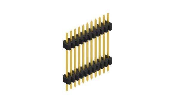 Fischer Elektronik standardna letev z moškimi kontrakti Število vrst: 1 SLVW611711G 10 kos-0