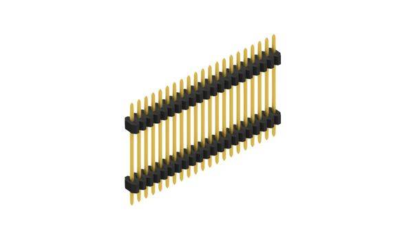 Fischer Elektronik standardna letev z moškimi kontrakti Število vrst: 1 SLVW611721G 10 kos-0