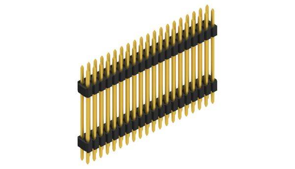 Fischer Elektronik standardna letev z moškimi kontrakti Število vrst: 2 SLVW711740G 10 kos-0