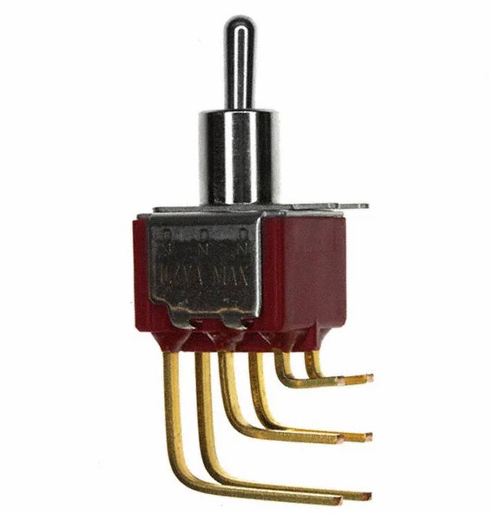 C & K Switches 7211MD9AV2BE Toggle Switch 7000 Series 20 V/AC, 20 V/DC 2 x vklop/vklop/vklop 1 kos Bulk-0