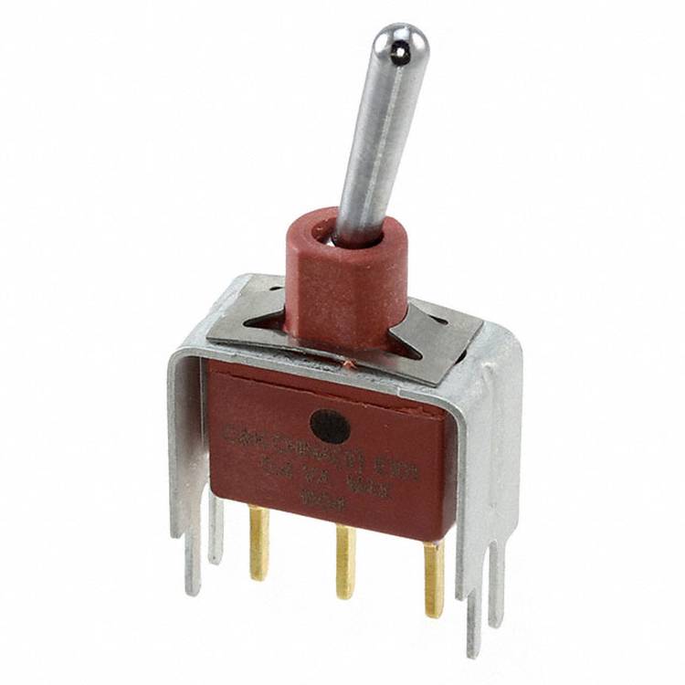 C & K Switches E101SD1V3BE Toggle Switch E Series 20 V/AC, 20 V/DC 1 x vklop/vklop IP57 1 kos Bulk-0