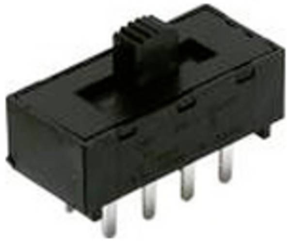 C & K Switches L202011MS12Q Slide Switch LP Series drsno stikalo 125 V/AC, 28 V/DC 4 A 2 x vklop/vklop  1 kos Bulk