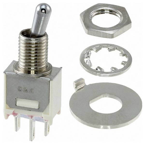 C & K Switches T101MHZQE Toggle-Switch T Series 120 V/AC, 28 V/DC 3 A 1 x vklop/vklop 1 kos Bulk