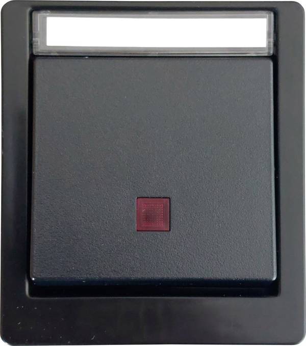 N & L 27615  kontrolno stikalo set nadometno  črna 1 kos