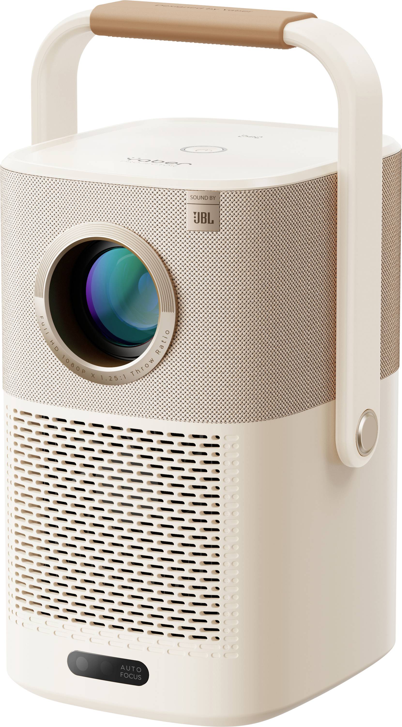 Yaber projektor T2Plus LED 450 ANSI lumnov 1920 x 1080 Full HD baterijski pogon, podprt 4K, vgrajeni zvočniki JBL, Smart TV ključ, samodejno ostrenje, avtomatska korektura trapeza