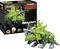 Revell Cyber Beasts komplet 'Terratops': Zelen mehanski dinozaver s 153 deli, primeren za otroke.