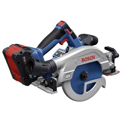 Električna ročna krožna žaga na akumulator, označena z napisom 'Bosch', primerna za natančno rezanje materialov.