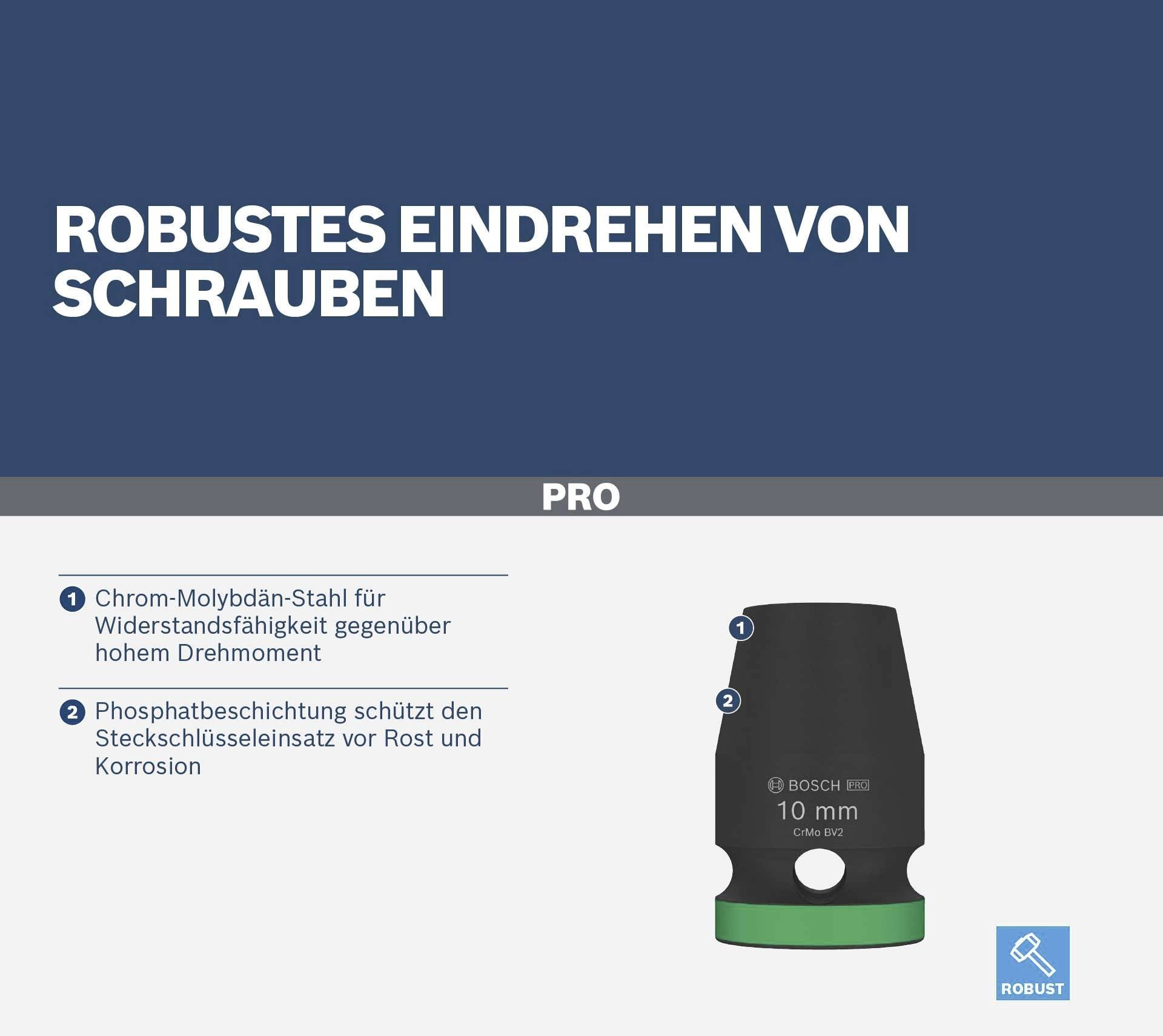 Bosch Accessories 2608003062 2608003062 šesterokotnik vtičnica kvadrat-2