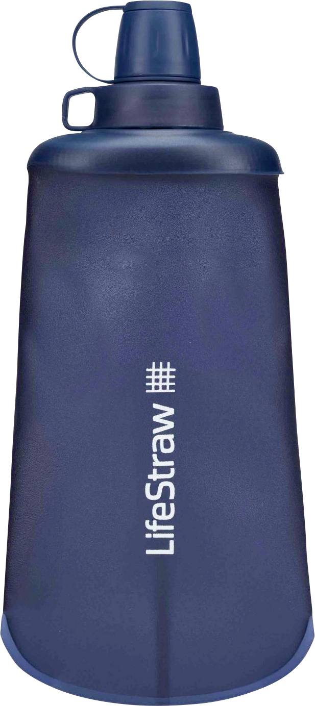 LifeStraw zložljiva steklenica za pitje modra 0.65 l LSPSFMLMBWW
