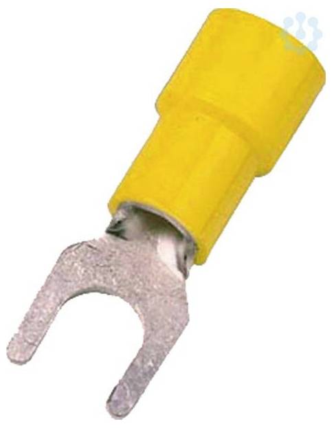 Intercable 180933 viličasti čevelj za kable samo za prožna jedra 4.00 mm² 6.00 mm² delno izoliran rumena 1 kos Piece-0
