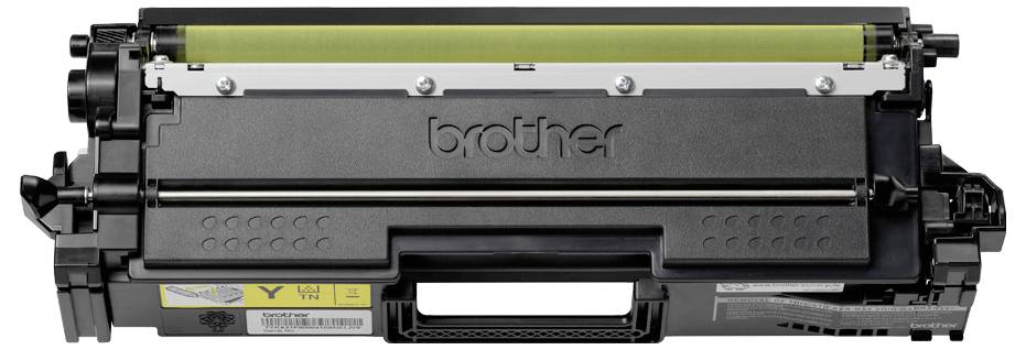 Toner kartuša znamke 'Brother' z vidnim dizajnom in komponentami.