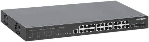 Intellinet 561846 19-palčno omrežno stikalo 10 / 100 / 1000 MBit/s IEEE802.3at (30 W), IEEE802.3af (15.4 W)