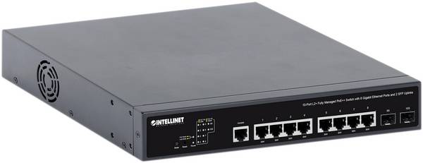 Intellinet 562003 19-palčno omrežno stikalo 10 / 100 / 1000 MBit/s IEEE 802.3bt, IEEE802.3af (15.4 W), IEEE802.3at (30 W)