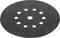 Črn brusilni disk okrogle oblike z več luknjami v enakih razmikih. Uporablja se za obdelavo površin.