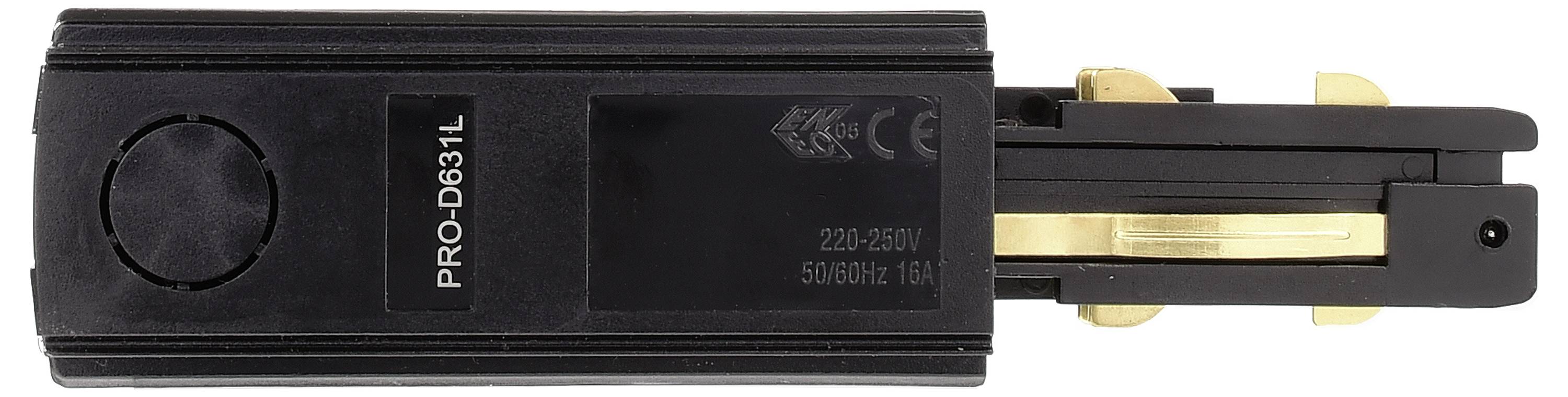 Schwarzer PRO-D631L vtični adapter z izvlečnimi zlatimi kontakti, primeren za napetosti 220-250V in frekvenco 50/60Hz.